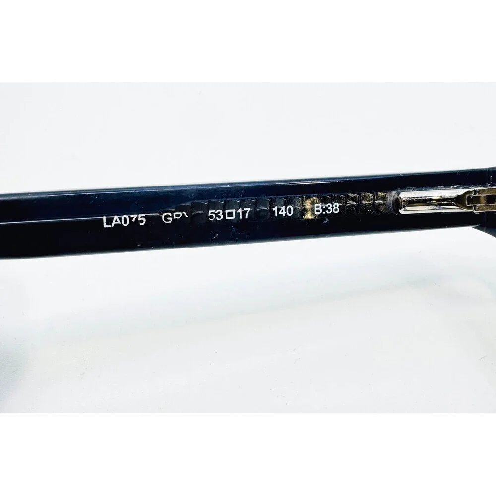 L.A.M.B. Eyeglasses Womens Blue Marble Cat Eye LA075 53-17-140